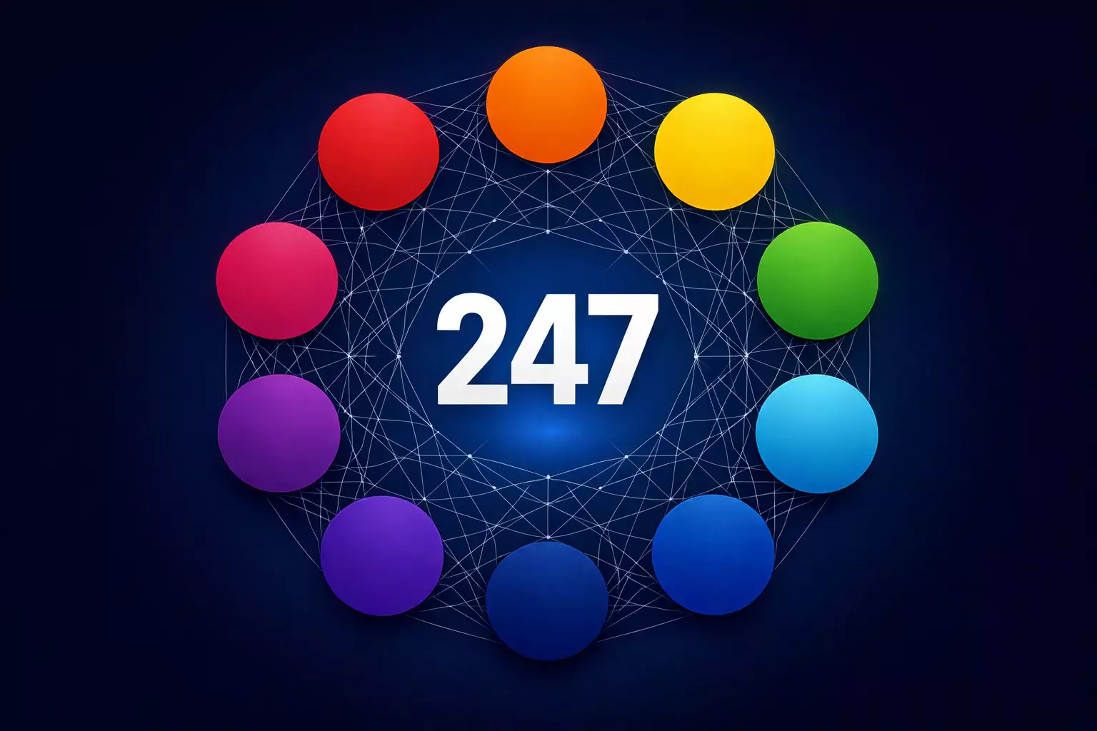 Rappresentazione grafica del sistema Goliath con otto eventi