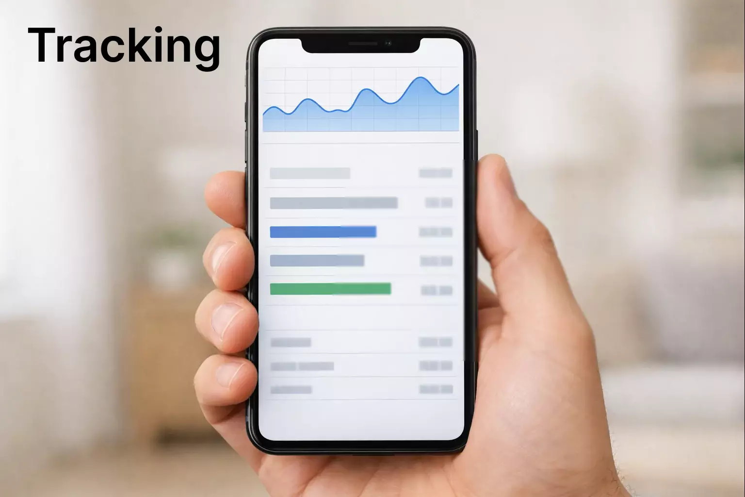 Smartphone con app di tracciamento scommesse e statistiche